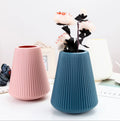 Nordic Modern Handicrafts Plastic Vase Ornaments Origami Surface Simulation Eco-Friendly Durable Tabletop Vase Home Decoration