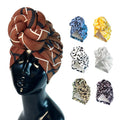 Wholesale Women's Ethnic Bandanas Fashion Suede Fabric Polyester Elastic Braided Hijab Headscarf African Muslim Turban Hairwrap