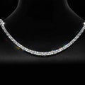 Factory Wholesale Lab Grown Cultivated CVD Artificial Baguette Cut VS VVS Melee Loose Created Diamond Full Iced Out Necklace