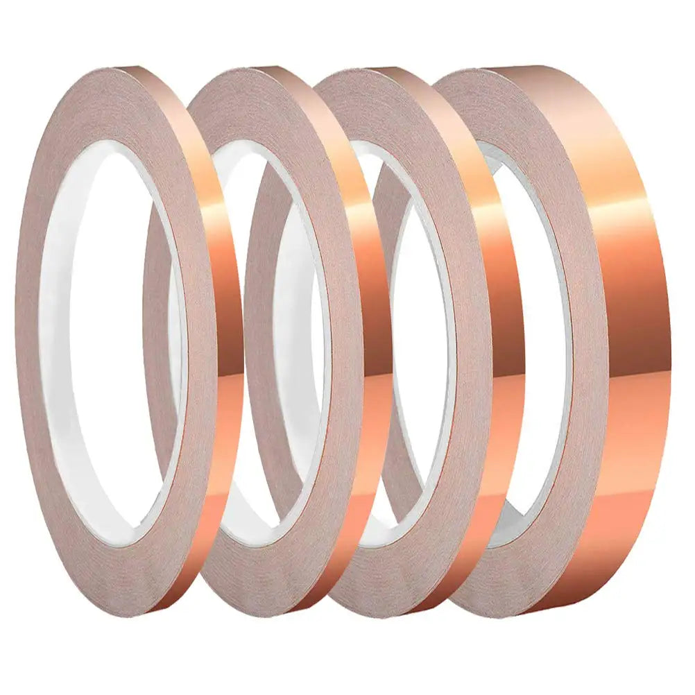 High Temperature Resistance Pressure Sensitive Acrylic Single Sided Self Conductive Aluminium Foil Tape 0.3mm Thickness 50m