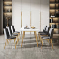 Custom Made in China Square White Modern Dining Table Set