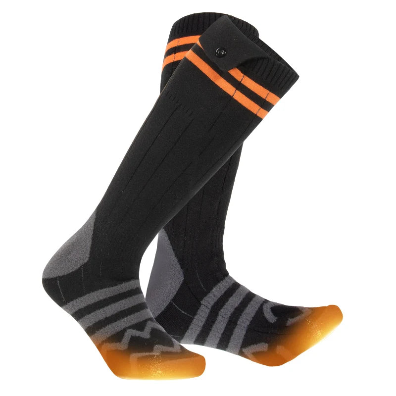 Comfortable Cotton Heated Socks Battery Rechargeable Thermal Insulated Controller Electric Rehabilitation Therapy Supplies Logo
