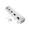 DOOSO Wall Mount Broom Holder and Garden Tool Organizer Mop and Broom Holder