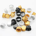 18/410 20/410 24/410 28/410 Silver Gold Black Aluminum Screw Cap Lids for Cosmetic Bottles Metal Bottle Closures