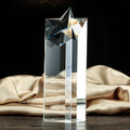 Guangzhou Wholesale K9 Blank Crystal Star Trophy Custom Award Laser 3d logo Crystal Glass Awards