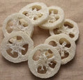 1.25cm Natural Luffa Cuts Loofah Sponge Slices Loofah Bamboo Soap Making Holder for Brush Usage and Soap Creation