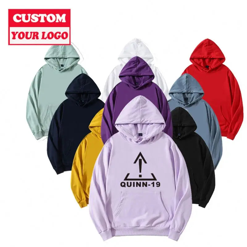 Low Moq High Quality USA Size Fleece Hoodie Custom Warm Custom White Jumpers Men