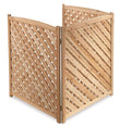 Outdoor Privacy AC Covers To Hide Air Conditioner Wooden Air Conditioner Fence Screen