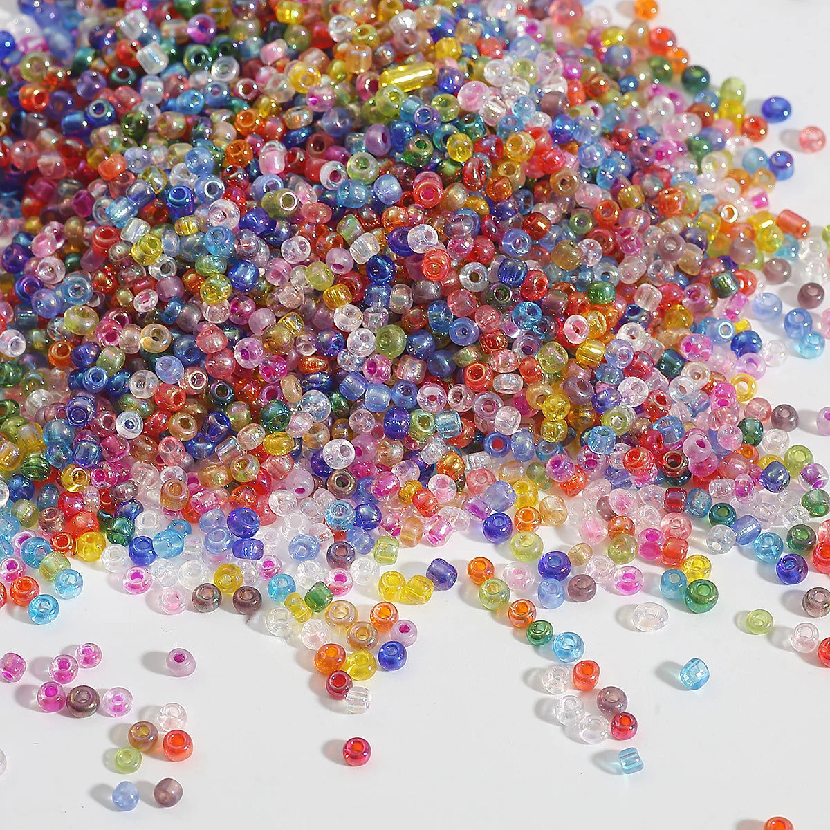 2mm 3mm 4mm Colorful Glass Seed Loose Waist Beads DIY Fashion Jewelry Bracelet Necklace Earrings Accessories Making