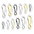 Wholesale Metal Iron Button Wire Buckle Key Quick Hanging Buckle Accessories Spring Snap Hook Lanyard Hook Buckle