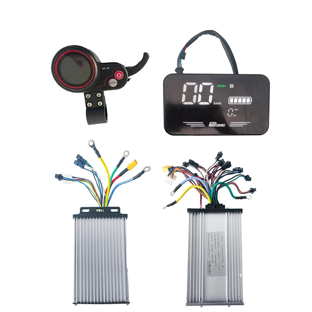 JB JingBo 72V 50A FOC Sine Wave Electric Scooter Controller for 8000W 10000W 12000w E Scooter QS-S4 Display LCD Accelerator