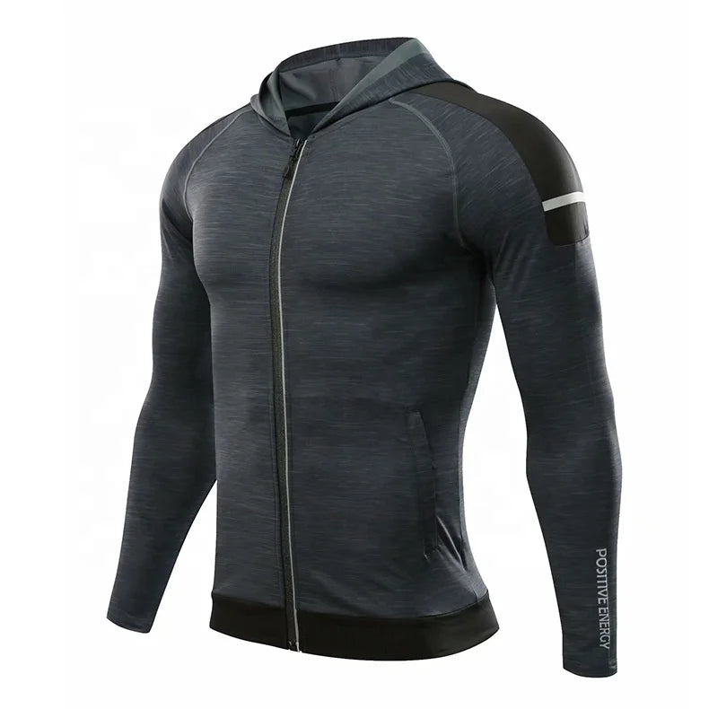 Zipper UPF 50 Rash Guard Long Sleeve With Zipper Bodysuit Shirt Hoodie