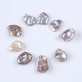 15-16mm Natural Purple Big Keshi Pearls Loose Pearl for Jewelry Making