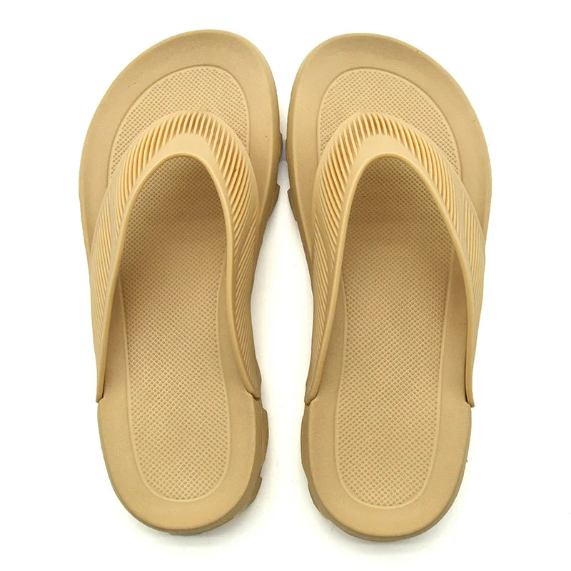 Manufacturer's Unisex Flip Flops PVC Strap Flat Sandal With Open Toe for Summer & Autumn Light Feature Outdoor Slipper for Beach