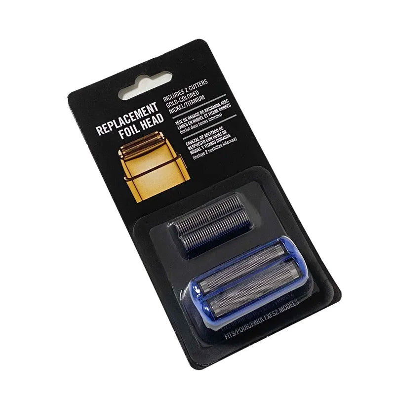 Replacement Foil and Cutters Compatible for Babyliss PRO FXFS2G with High Grade Stainless Steel Double Edge Blades (Safety)