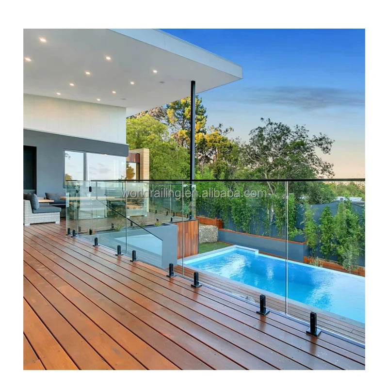 YL METAL Most Purchased Modern Clear Balustrade Glass Stainless Steel Safety Fence Spigot for Balcony