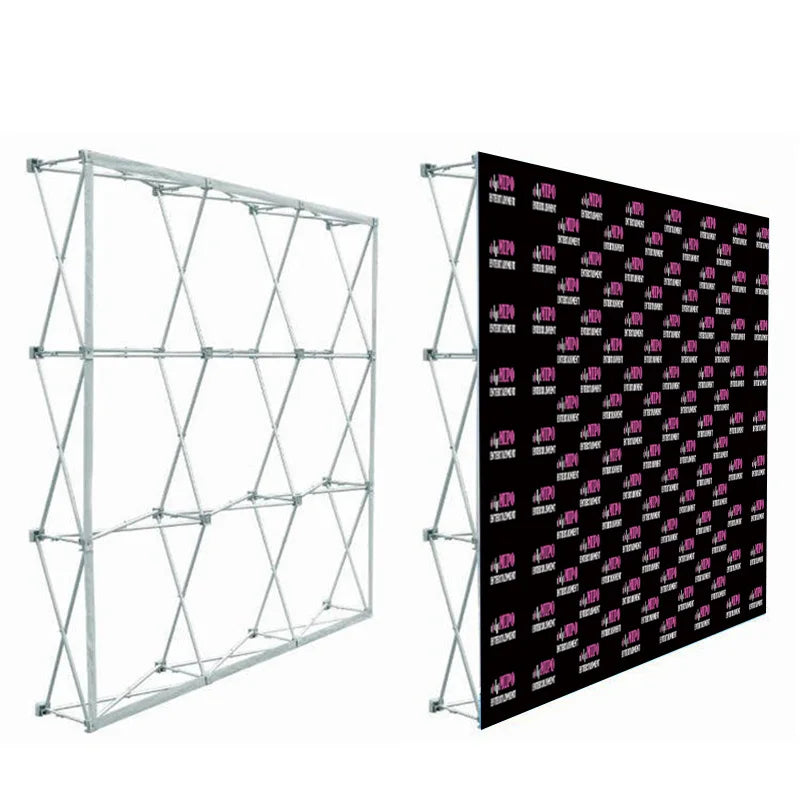 Portable Aluminum Frame Pop up Banner Wall Display Stand for Trade Shows and Exhibitions