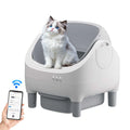 Low Price 11L Large Capacity Smart App Control Open-top Automatic cat Litter Box Basin with  Dual Safety Sensors Self Cleaning