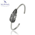 52043 XUPING New Design Hot Product Fashion Cuff Bracelet Black Gun Color Stainless Steel Elegant and Stylish Jewelry Bangles