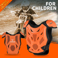 Children's Motorcycle & Dirt Bike Protective Gear Kids Motocross Back Chest Armor Vest for Boys Off-Road Cycling Gear