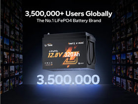 EU Stock 12V 320Ah Mini LiFePO4 Battery 4.1kWh Bluetooth for RV Camper Van Dealer Bulk Supply