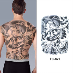 Cheap Wholesale Eco Friendly Temporary Adult Full Back Waterproof Tattoo Stickers Water Transfer Paper PET Film CE Certified