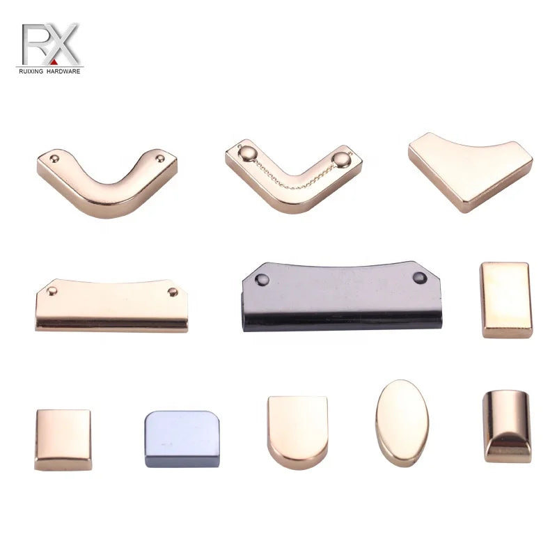 Custom Many Kind of Metal Accessories Belt Stopper Zinc Alloy Bag Strap Buckle Handbag Strap End Clip Buckle for Bag Strap End