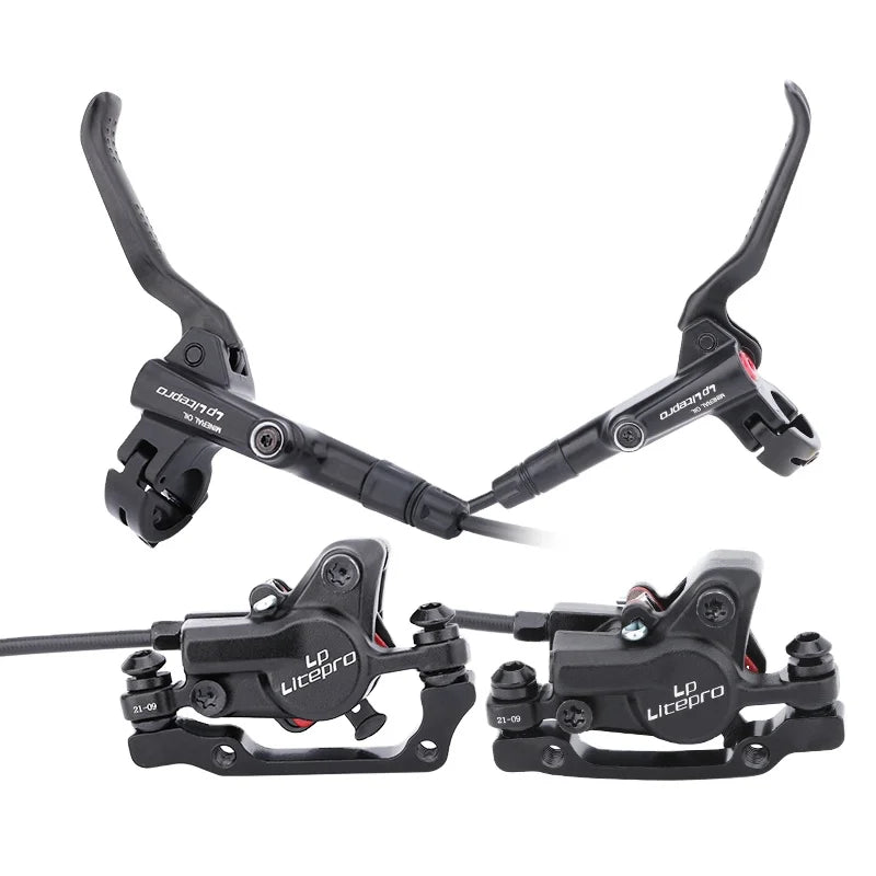 litepro Folding Bike Brake Hydraulic Disc Brake Front 800 1000mm Rar 1600mm Bicycle Oil Disc Brake Set