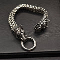 Domineering Men's Style Personalized Stainless Steel Bracelet Titanium Steel Retro Domineering Unique Wild Boar Men's Bracelet