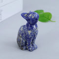 Natural Crystal Egyptian Cat Animal Figurine 3 Inch Hand Engraved Gemstone Religious Sculpture Yuchenglin Brand Fashion Trend