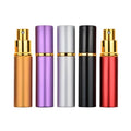New Design Mini 5ml 10ml Aluminum Perfume Atomizer Bottle Refillable Pocket Spray Perfume Bottle Portable Parfum Glass Bottles MegaBDM