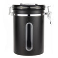 Coffee Storage Sealed Tank Date Tracker  Vacuum Transparent Visible One-way Exhaust Valve Scoop Coffee Bean Storage Containers