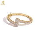 Hip Hop Jewelry Diamond Bracelet Iced Out Cubic Zirconia Bracelets Jewelry Miami Baguette Bangle for Women