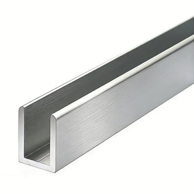 Condibe Shower Room 10mm Glass Enclosure Fixed Satin Aluminum C Channel