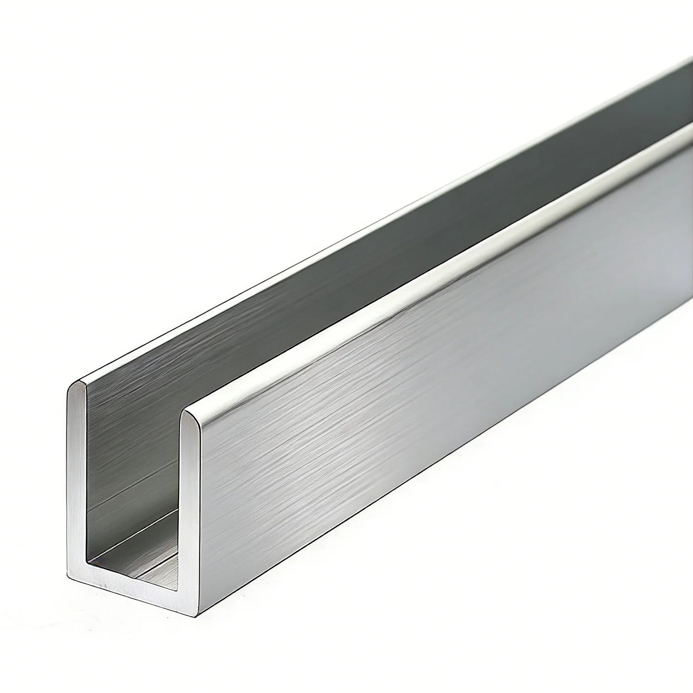 Condibe Shower Room 10mm Glass Enclosure Fixed Satin Aluminum C Channel