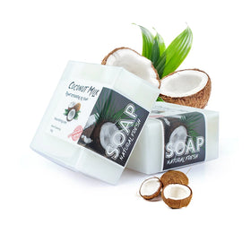 Aixin 100g Wholesale Private Label Organic Skin Care Soap Moisturizing Whitening Coconut Milk Essential Oil Handmade Soap