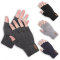 New Half Finger Full  Finger Gloves Winter Thicken Warm and Cold Proof Write Knitted Gloves
