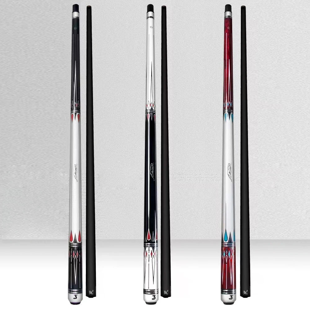 New Design PREOAIDR 1/2-PC Handmade High-tech Carbon Billiard Pool Cue With Uni-lock Joint