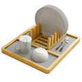 Quick Drying Mat for Kitchen With Absorbing Water Earth Tray Foldable Collapsible New Bamboo Diatomite Stone Dish Counter