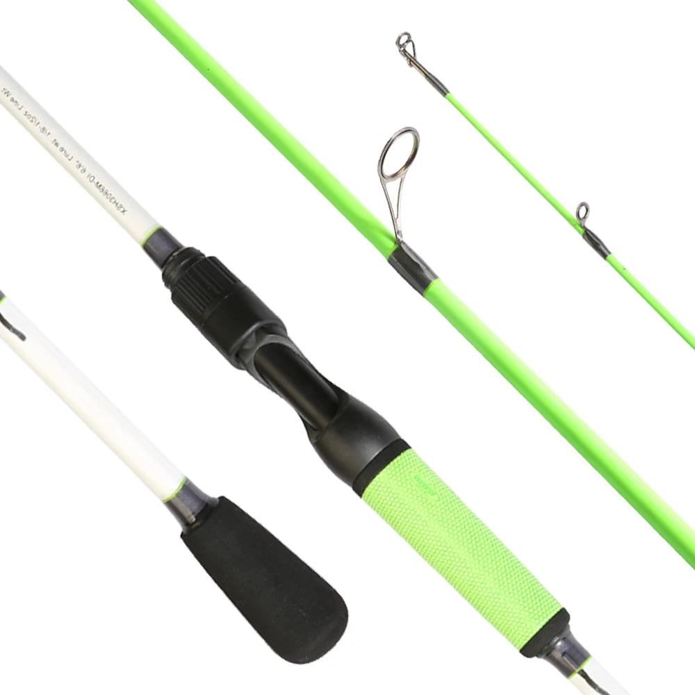 Newbility Carbon Fiber 1.98m Ultralight 4-12lb Fast Jigging Action M Power 6'6" One Section Spinning Fishing Rod