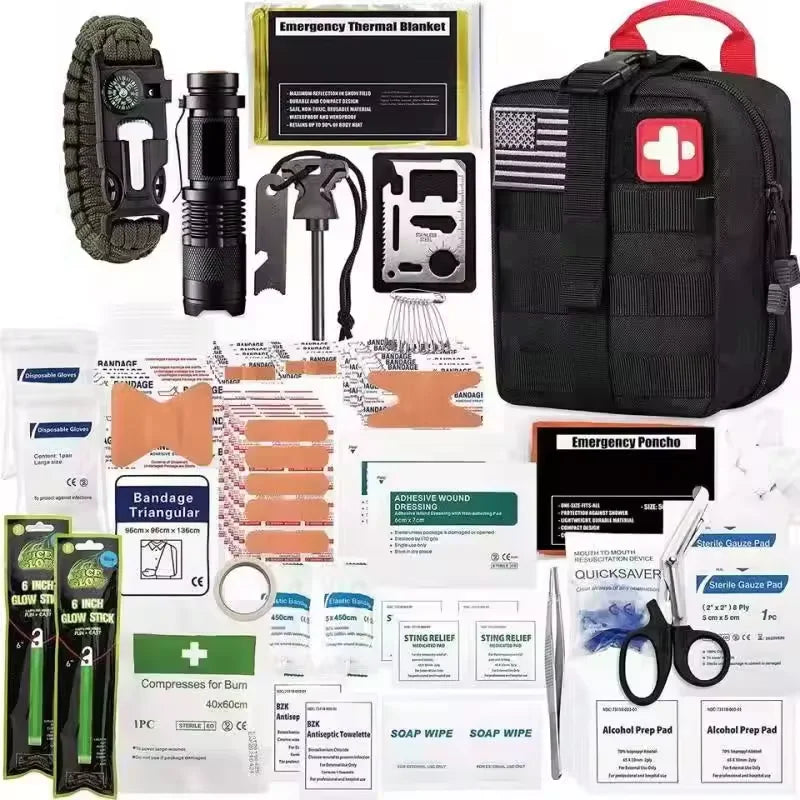 Compact Durable Oxford Waterproof 5L DIY CE Certified First Aid Camping Survival Kit