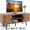 Mid-Century TV Console Cabinets Living Room Furniture Modern 2 Storage Cabinet TV Stand for Living Room