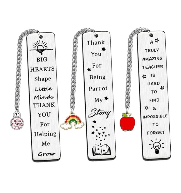Teacher Appreciation Bookmark Teachers Gift Thank You Gift From Students Stainless Steel Bookmark Gift for Teacher