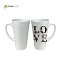 Prosub Wholesale White 17oz Sublimation Ceramic Mugs Taperd Coffee Cups Custom Printing Blank Products