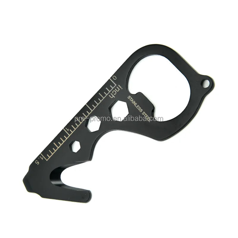 Wholesale Custom 8 in 1 Stainless Steel Mini Multi-tool Key Shape Screwdriver Bottle Opener