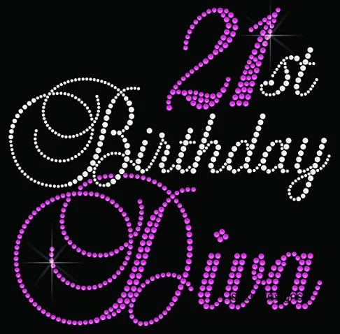Custom Crystal pink Shoes Letter Numbers Design Rhinestone Transfer