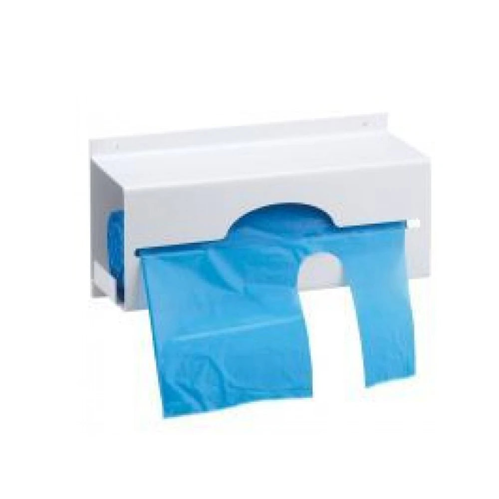 White Wall Mounted Acrylic Roll Apron Dispenser