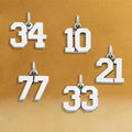 EManco Wholesale Hip Hop 0-77 Arabic Numbers Charms Gold Plated Titanium Steel Pendent for Jewelry Necklace Bracelet Making