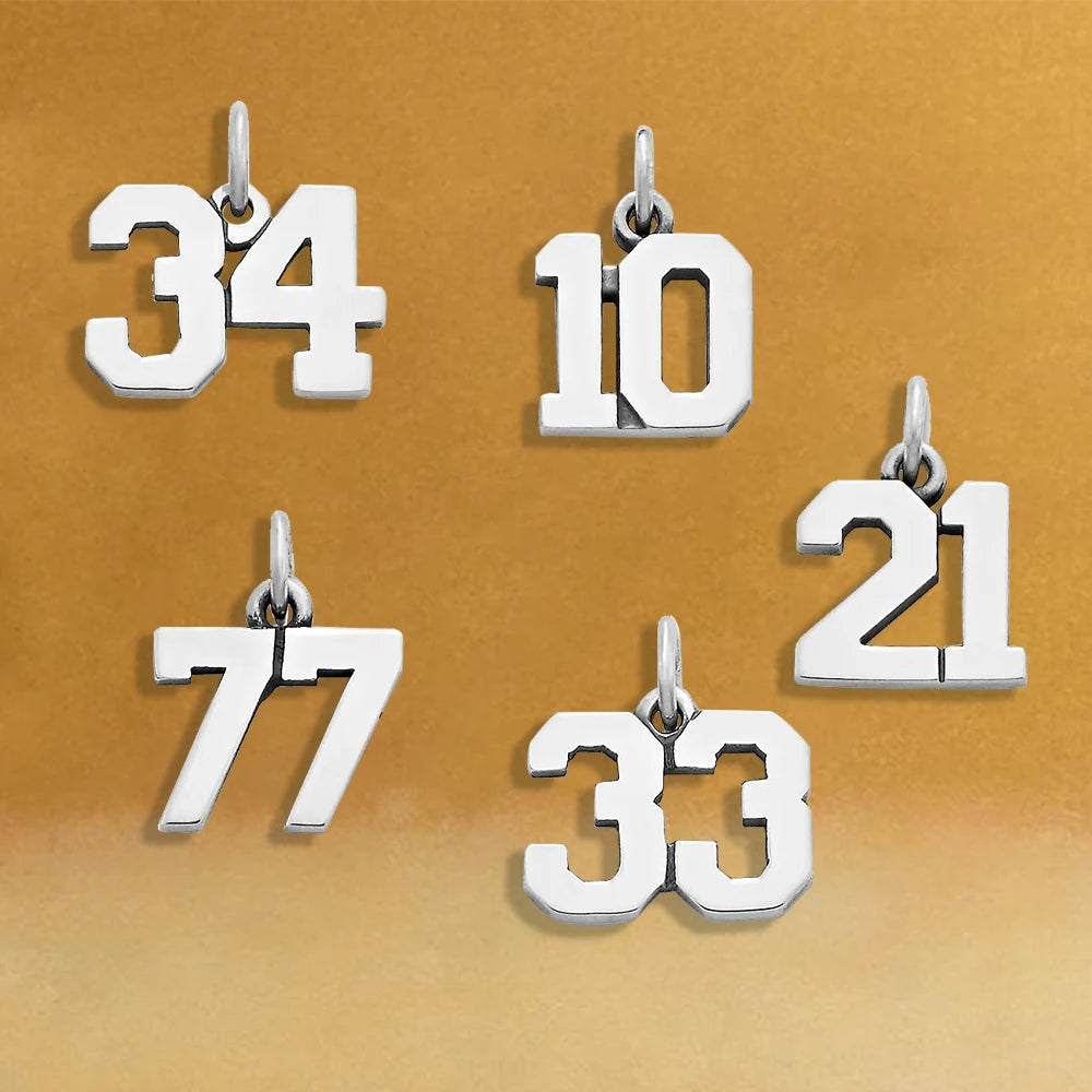 EManco Wholesale Hip Hop 0-77 Arabic Numbers Charms Gold Plated Titanium Steel Pendent for Jewelry Necklace Bracelet Making MegaBDM