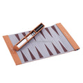 In Stock New Design Foldable Chess Games Travel Portable Fabric PU Leather Luxury Backgammon Set